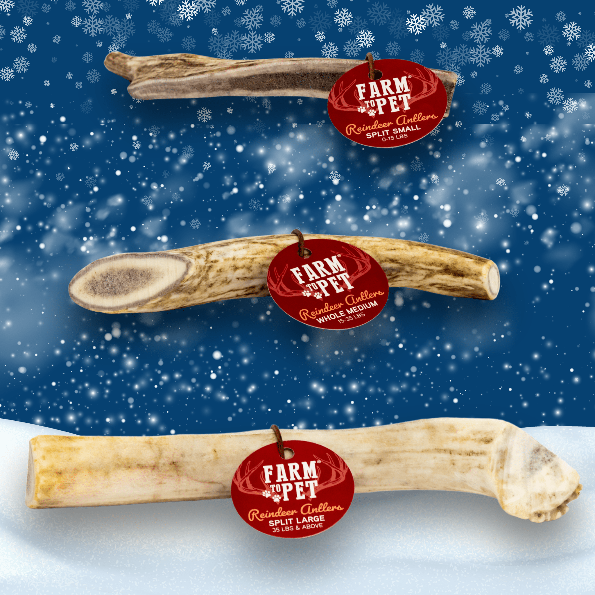 Reindeer Antler Dog Chews | Organic Chews for Dogs