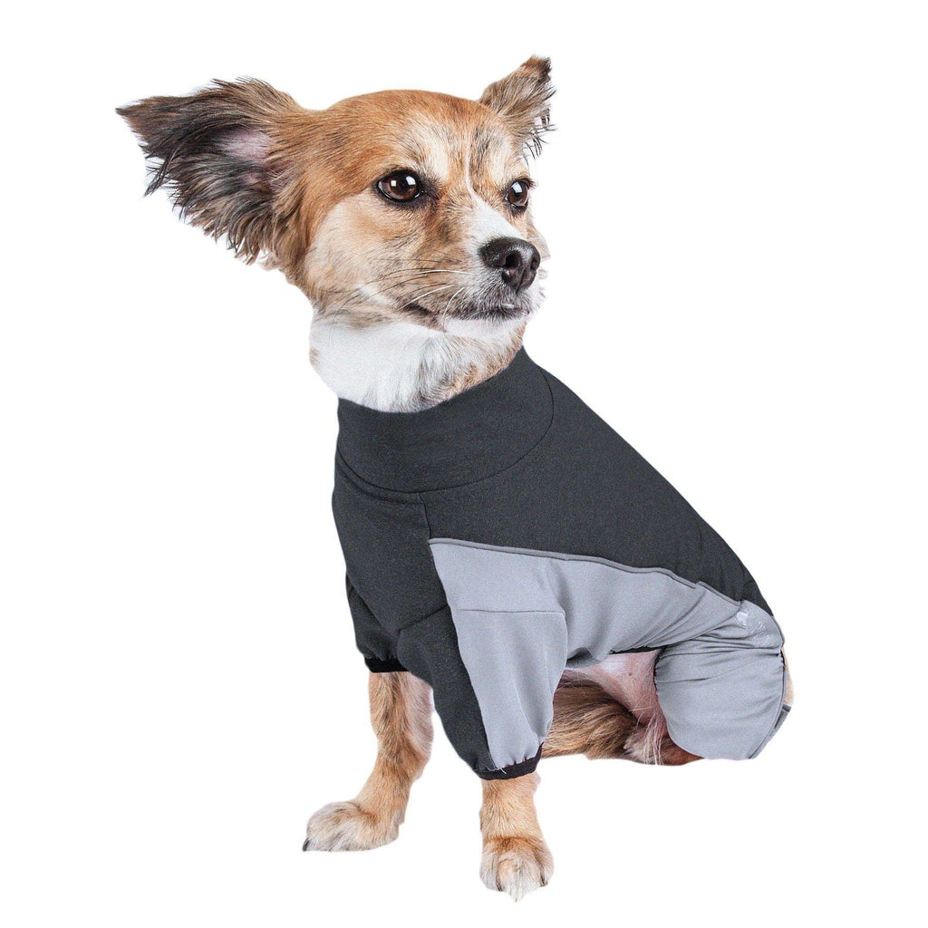 Pet Life ® Active 'Chase Pacer' Medium-weight 4-Way-Stretch Yoga Fitness Dog Tracksuit