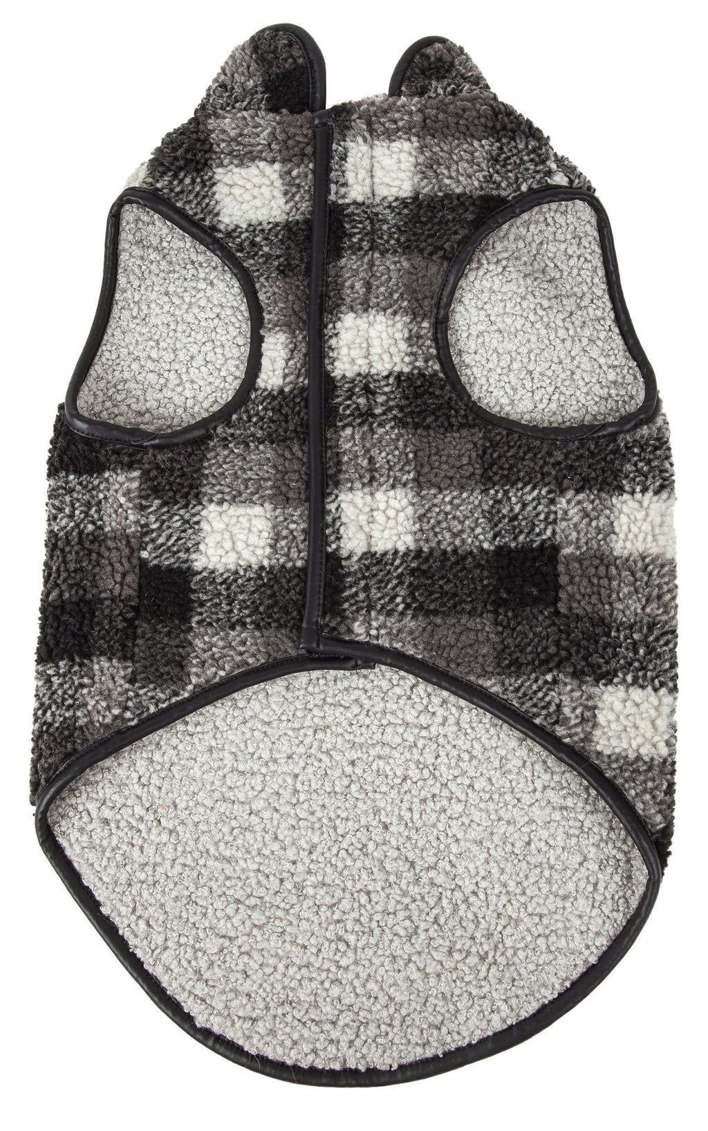 Pet Life ®  'Black Boxer' Classical Fashion Insulated Plaid Dog Coat