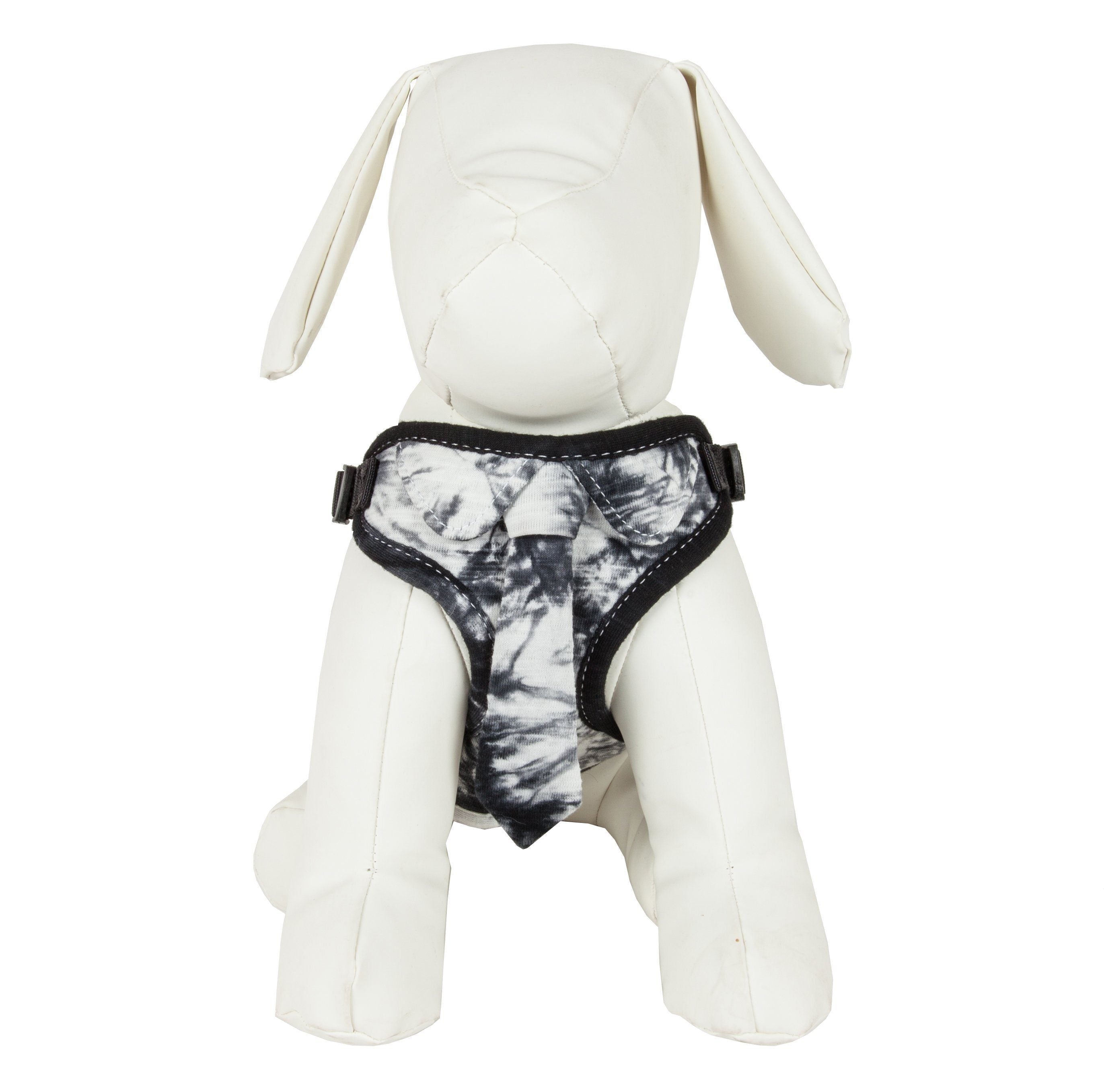 Pet Life ®  'Bonatied' Mesh Reversed Adjustable Fashion Dog Harness W/ Designer Neck Tie