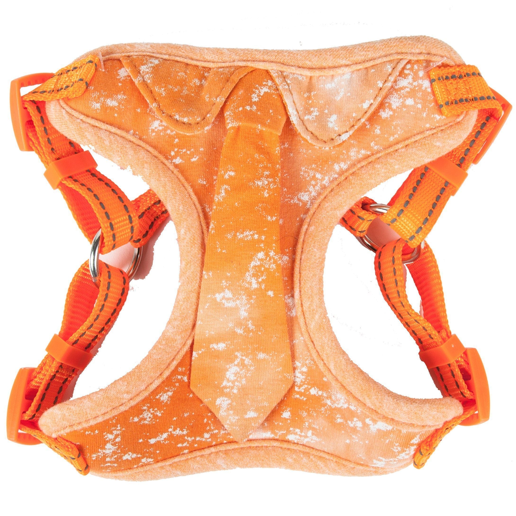 Pet Life ®  'Bonatied' Mesh Reversed Adjustable Fashion Dog Harness W/ Designer Neck Tie