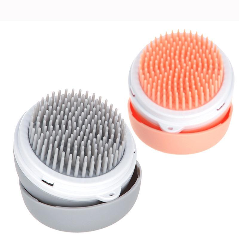 Pet Life ® 'Bravel' 3-in-1 Travel Pocketed Dual Grooming Brush and Pet Comb
