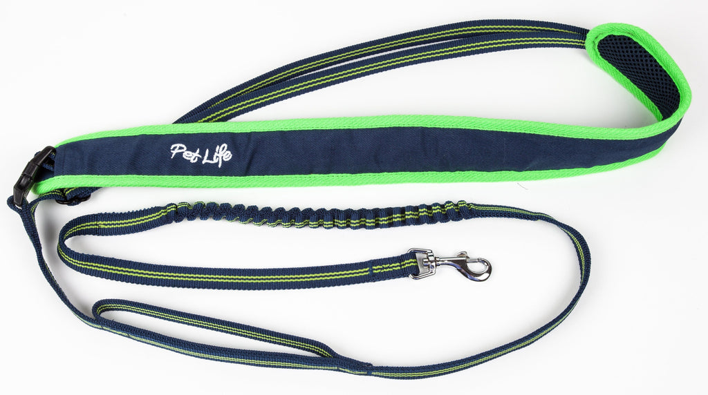 Pet Life ®  'Free-Fetcher' Hands Free Over-The-Shoulder Shock Absorbent Dog Leash