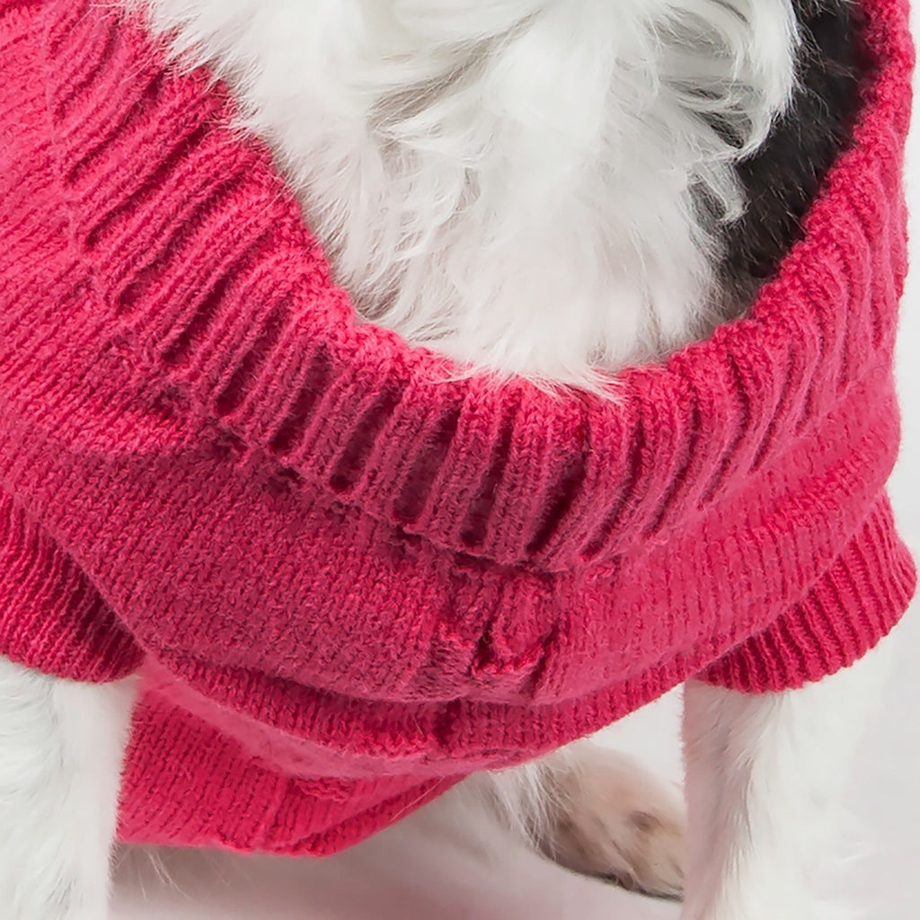 Pet Life ® Heavy Cotton Rib-Collared Fashion Dog Sweater