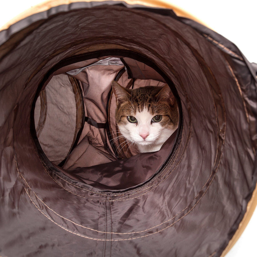 Pet Life ® 'Kitting-Go-Seek' Collapsible Folding Travel 3-way Kitty Cat Tunnel