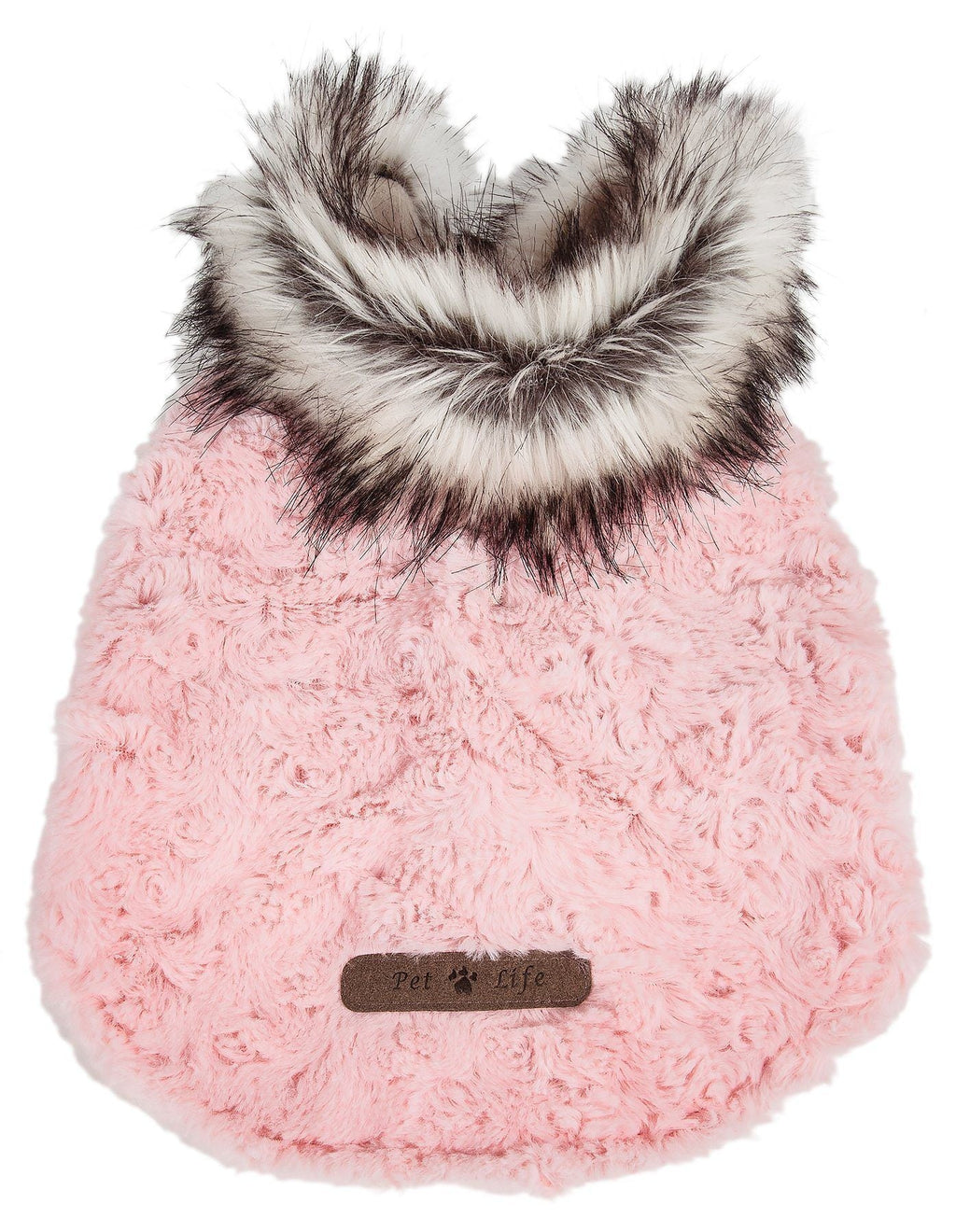 Pet Life ®  Luxe 'Pinkachew' Charming Fashion Mink Fur Dog Coat