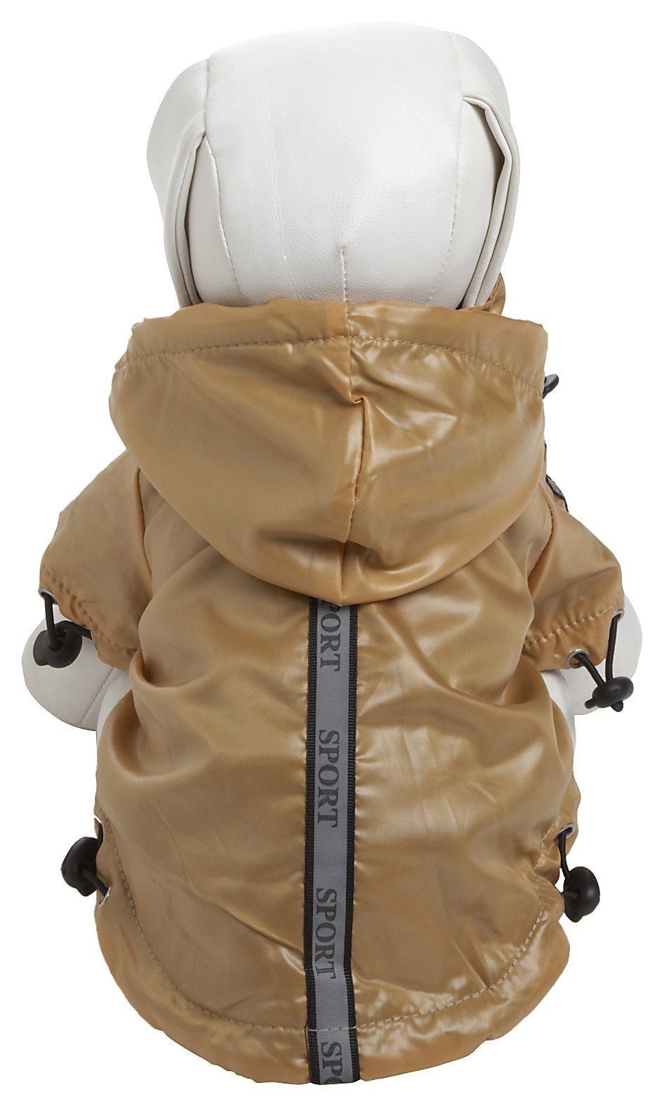 Pet Life ® 'Reflecta-Sport' Multi-Adjustable Reflective Weather-Proof Dog Raincoat w/ Removable Hood