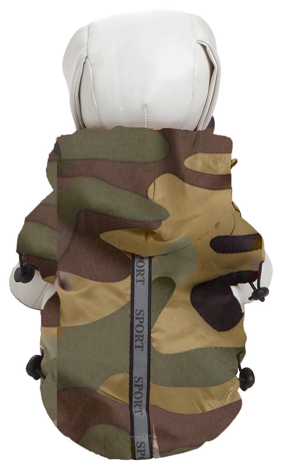 Pet Life ® 'Reflecta-Sport' Multi-Adjustable Reflective Weather-Proof Dog Raincoat w/ Removable Hood