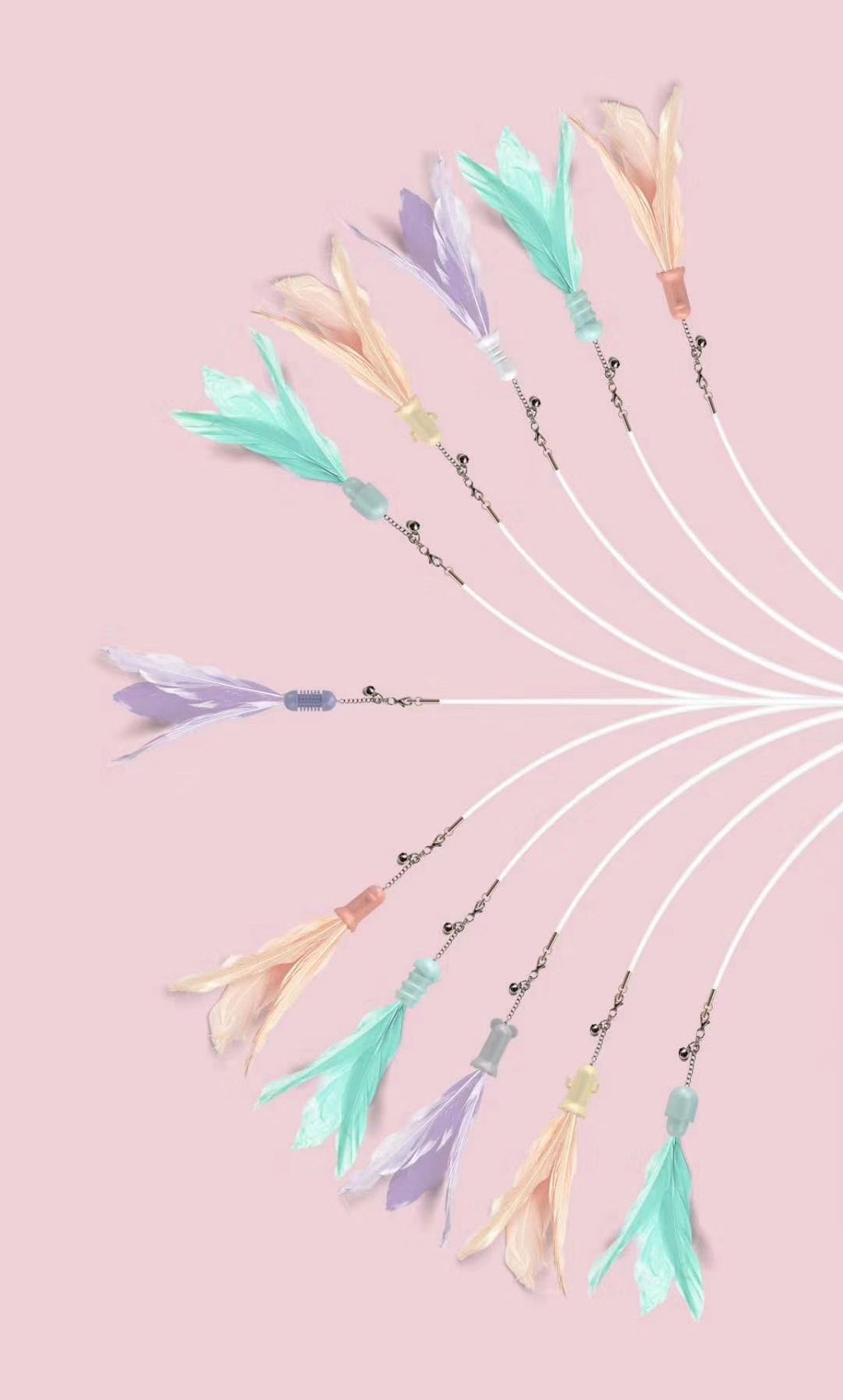 Pet Life ® 'Wander-cat' Customizeable and Extendable 10-in-1 Attachment Laser Cat Teaser